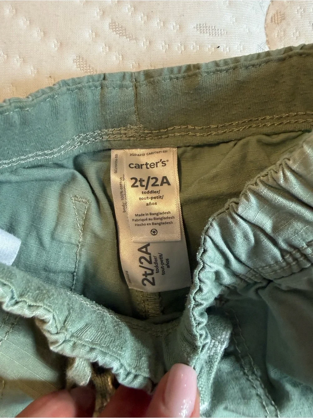 Carter's Light Green Shorts